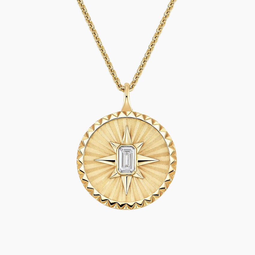 Star Lab Diamond Medallion Necklace