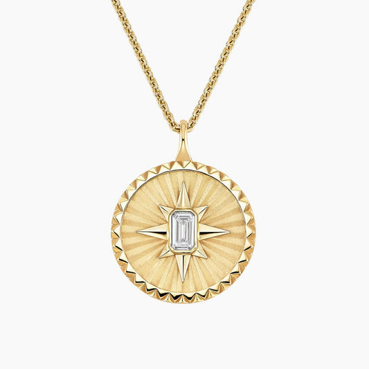 Star Lab Diamond Medallion Necklace