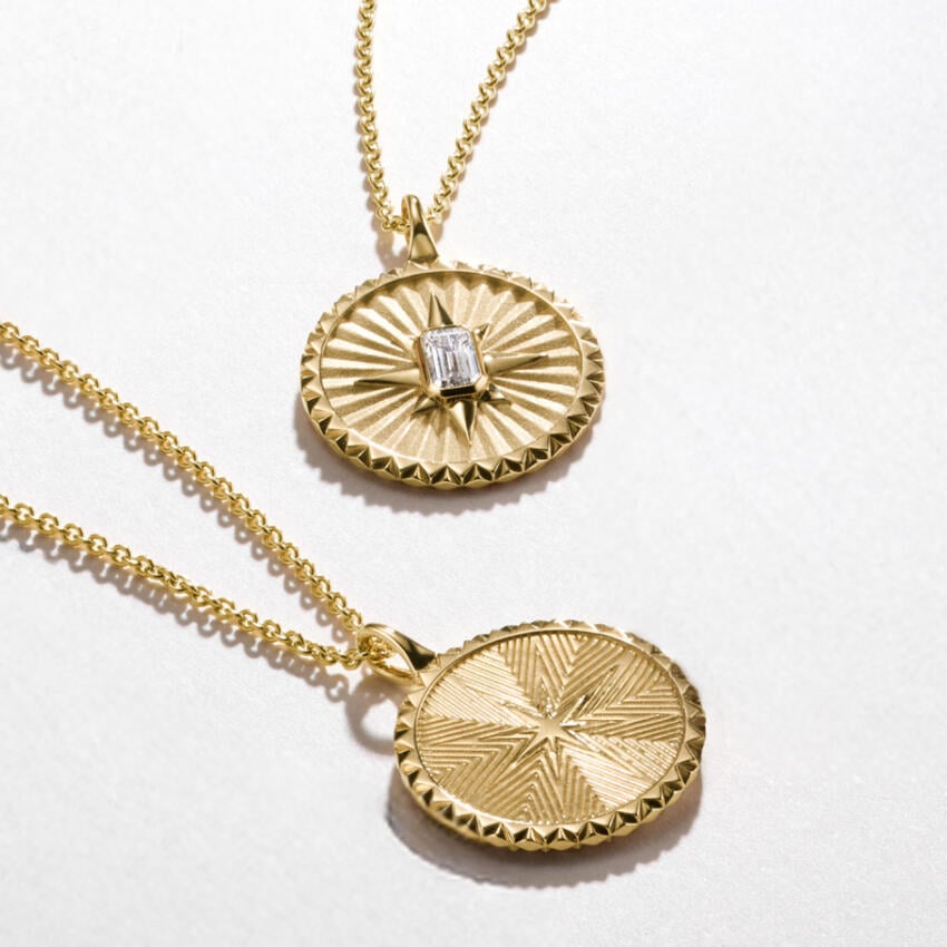 Star Lab Diamond Medallion Necklace